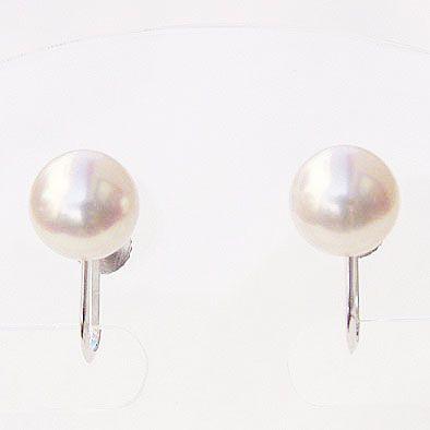 パールイヤリング 真珠イヤリング あこや本真珠 ピンクホワイト系 7mm-7.5mm プラチナ イヤリング 送料無料 プレゼント ギフト ご褒美 自分買い puの画像