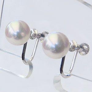 真珠 イヤリング プラチナpt900 あこや本真珠 パール 7‐7.5mm 真珠 イヤリング プラチナpt900 あこや本真珠 パール 7‐7.5mm