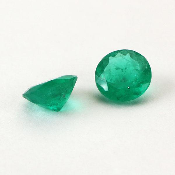 待望 エメラルド 2石 ペア グリーン 裸石 天然 天然エメラルド お正月 新年 成人式 パーツ クラフト 2石 ハンドメイド用 材料 パーツ 緑 ラウンド 5月誕生石 ペアルース ストーン 宝石 ルース ビーズ アクセサリー道具 材料 Oyostate Gov Ng
