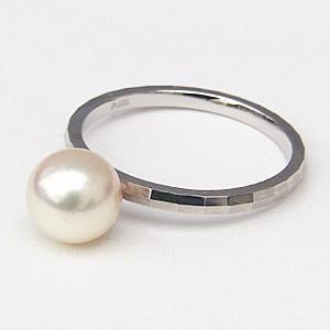 【公式】 ぺアリング マリッジリング パールリング 真珠 指輪 パール リング 地金リング シンプル t900 プラチナ デザインカットリング プレゼント ご褒美 自分買い p 【2806537686】(101420円)