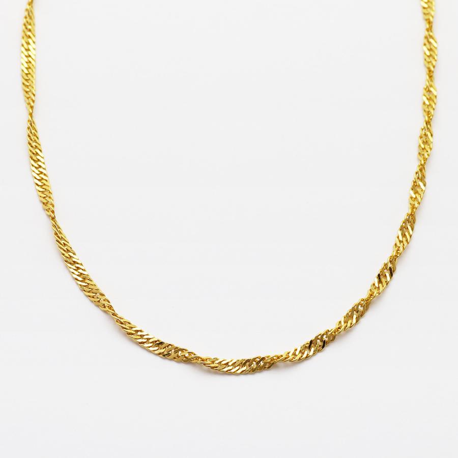 純金 24金 スクリュー チェーン 42cm 3.7g前後 k24 地金