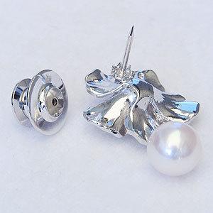 【美品 アンティーク】メンズカフリングスなど パール 真珠 MIKIMOTO】ミキモト 真珠 カフス 7mm シルバー×パール メンズ カフス