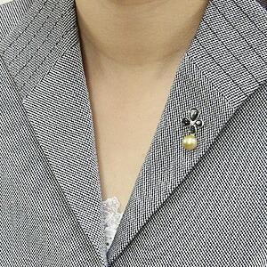 パール ブローチ フォーマル 花 真珠ブローチ パール 真珠 メンズ ピンブローチ 南洋白蝶真珠 黒蝶貝 フラワー 花モチーフ プレゼント ギフト 自分買い puの画像