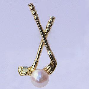 ラペルピン メンズ 男性用 真珠 パール k18 ゴールド ピンブローチ 4mm
