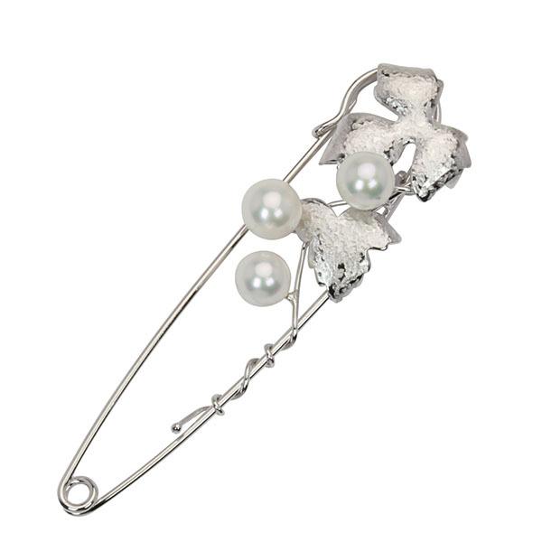 パール ブローチ パールブローチ 真珠ブローチ フォーマル メンズ 本