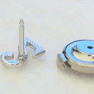 ブローチ アメジスト 2月誕生石 ピンブローチ k18 ホワイトゴールド