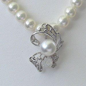 ラペルピン メンズ真珠パール ブローチ 南洋真珠 シルバー メンズ 白蝶