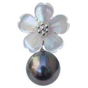 ブローチ 花 ラペルピン メンズ真珠パール 黒真珠 シルバー メンズ 白蝶貝 送料無料 フォーマル 人気 プレゼント ギフト ご褒美 自分買い p