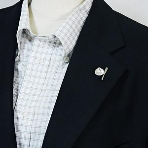 【新品未使用タグ付き】二刀流　アコヤ真珠　ピンブローチ　野球　グローブ　バッド 新品未使用タグ付き】二刀流 アコヤ真珠 ピンブローチ 野球