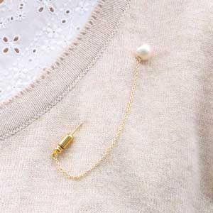 ブローチ ラペルピン メンズ 男性用 あこや本真珠 アコヤピン