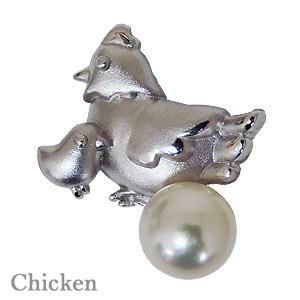 メンズブローチ メンズピンブローチ パール ブローチ ラペルピン 真珠