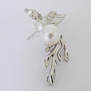 メンズブローチ メンズピンブローチ パール ブローチ ラペルピン 本