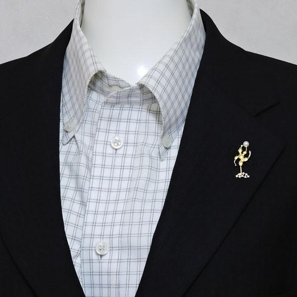 【推し】 ラペルピン ピンズ ピエロ ポーズB あこや本真珠 5mm ダイヤモンド k18 イエローゴールド メンズ 人気 プレゼント ギフト ご褒美 自分買い p 【1170543386】(42300円)