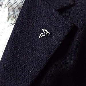 現品発送 ブローチ イルカ メンズ 男性用 海豚 ピンズ ドルフィン ラペルピン ダイヤモンド k18 ホワイトゴールド メンズ 送料無料 プレゼント ギフト 自分買い p 【GM1027421102】(37128円)