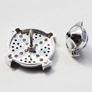 メンズ 男性用 ダイヤモンド クロスモチーフ ブラックダイヤモンド