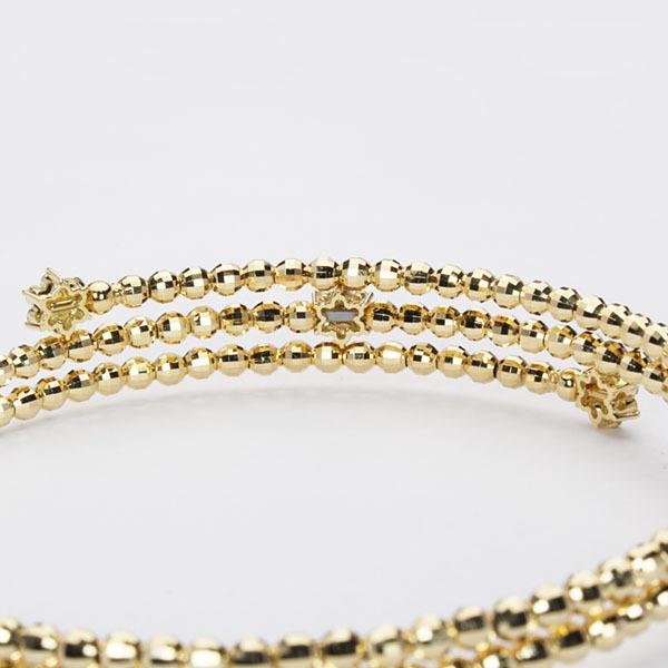 ダイヤモンド0.3ct K18イエローゴールド♡形状記憶バングル ブレスレット バングル 形状記憶 ダイヤモンド ダイヤブレス