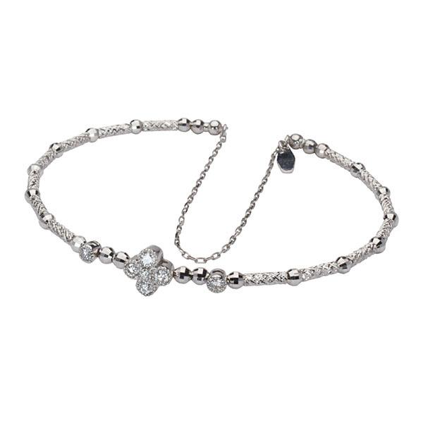 ブレスレット バングル 形状記憶 ダイヤモンド ダイヤブレス メンズ