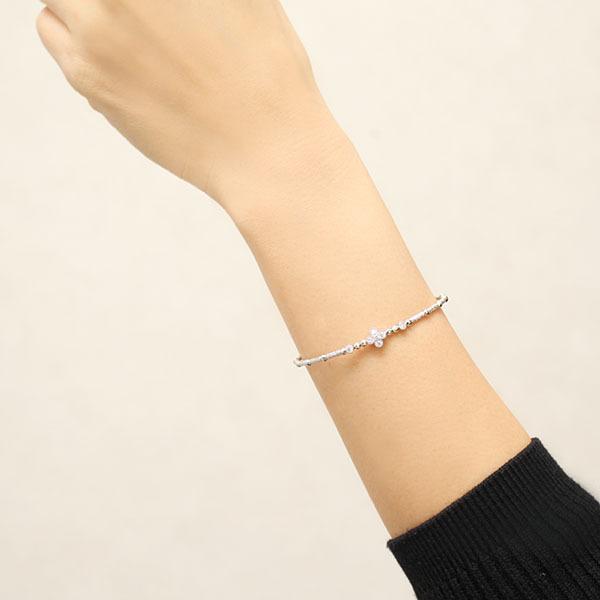 ブレスレット バングル 形状記憶 ダイヤモンド ダイヤブレス メンズ