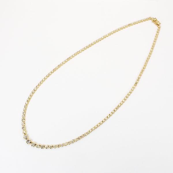 ネックレス テニスネックレス ダイヤモンド ダイヤ k18 18k 18金