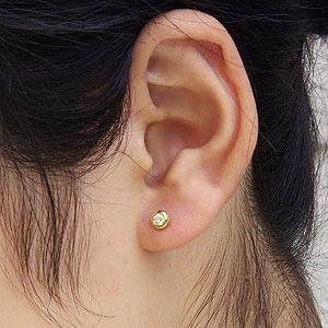 ダイヤモンド ピアス k18 ゴールド 片耳用ピアス メンズ 送料無料 普段使い 人気 プレゼント ギフト ご褒美 自分買い puの画像