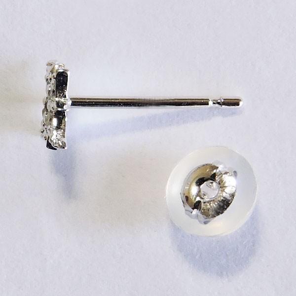 ダイヤモンド 片耳ピアス k18 ホワイトゴールド クリア 0.025ct