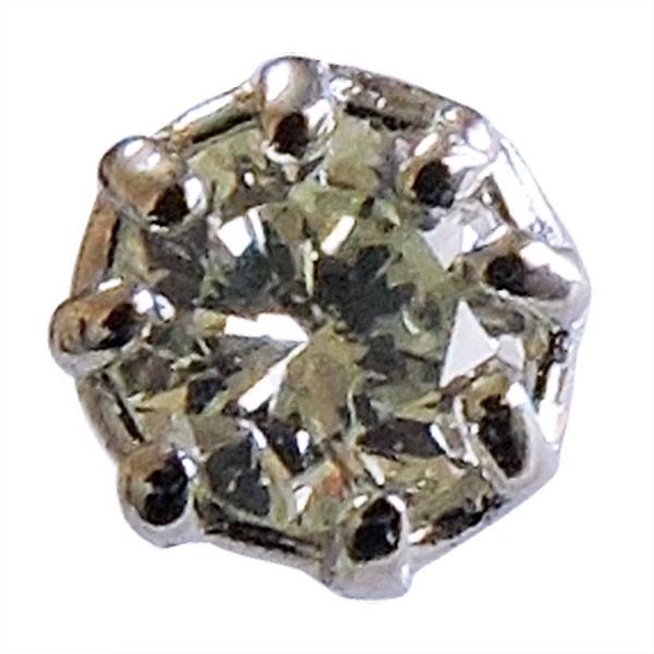 ダイヤモンド 片耳ピアス k18 ホワイトゴールド クリア 0.05ct スタッド 片耳 プチ 円形 メンズ ダイヤ保証書付 送料無料 プレゼント ギフト 自分買い puの画像