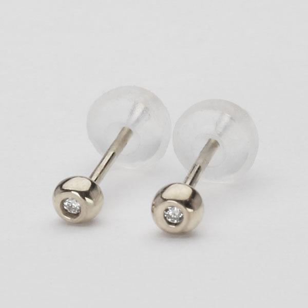 ダイヤモンド ピアス ダイヤピアス スタッドピアス シンプル プラチナ