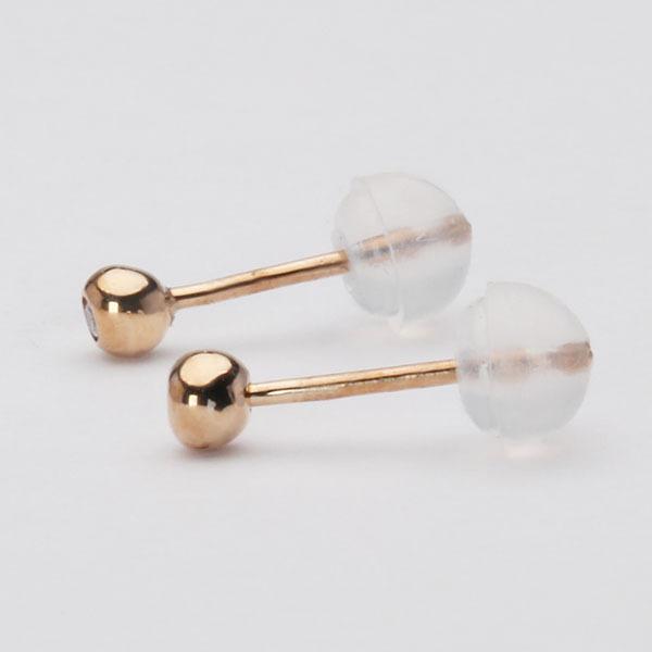 ダイヤモンド ピアス ダイヤピアス スタッドピアス シンプル ピンクゴールド 18金 k18 18k ペア メンズ 送料無料 プレゼント ギフト ご褒美 自分買い puの画像