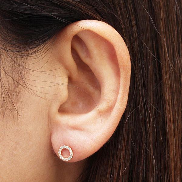 ピアス ダイヤモンドピアス ダイヤモンド スタッドピアス k10 10金 