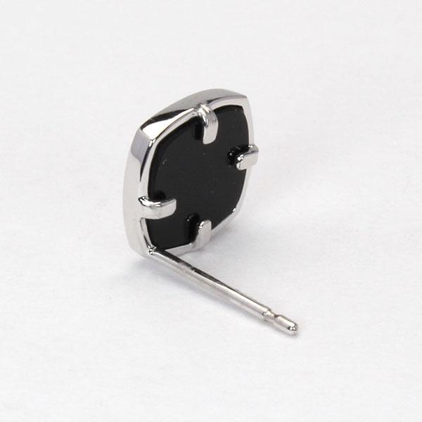 ピアス オニキス オニキスピアス 片耳用 スタッドピアス pt900
