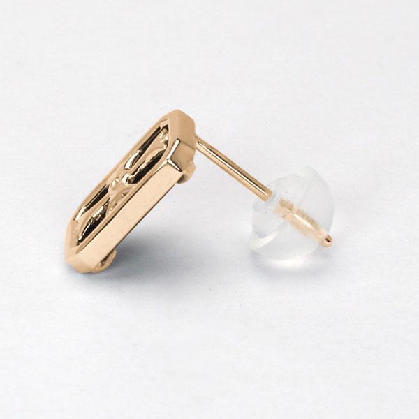 最安値 オニキスピアス オニキス ピアス 片耳用 自分買い ギフト プレゼント 人気 ジュエリー 送料無料 メンズ 十字架 クロス ピンクゴールド K18 スタッドピアス ピアス ギフト包装 無料 不要 Www Tin Fateta Ipb Ac Id