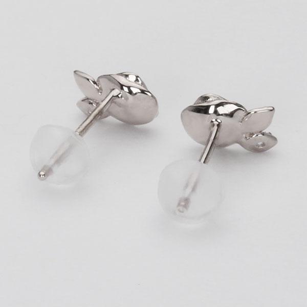 はまみ様 鼈甲ラウンド2連18Kスタッドピアス Swarovski Sparkling Dance スタッドピアス, ラウンド・カット