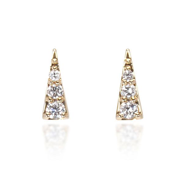 ピアス ダイヤモンドピアス ダイヤモンド スタッドピアス k18 18k 18金 イエローゴールド メンズ 送料無料 プレゼント ギフト ご褒美 自分買い puの画像