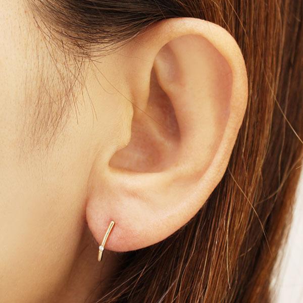 人気定番 18金 18k K18 スタッドピアス バーピアス ダイヤモンド ダイヤモンドピアス ピアス イエローゴールド 自分買い ギフト プレゼント 送料無料 メンズ ピアス ギフト包装 無料 不要 Tin Ipb Ac Id