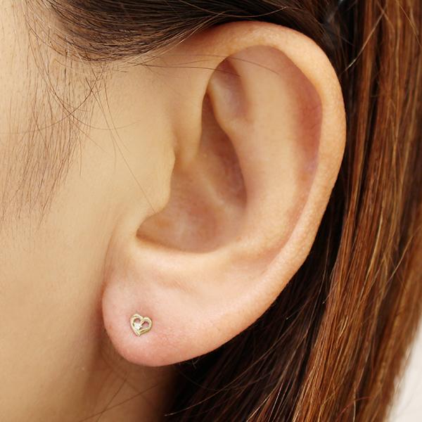 ピアス ダイヤモンドピアス ハートピアス ダイヤモンド ハート
