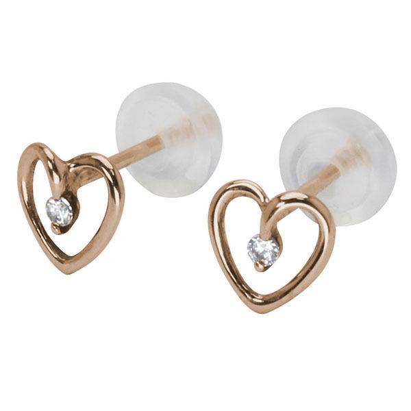 ハート ピアス ハートピアス ダイヤモンドピアス ダイヤピアス