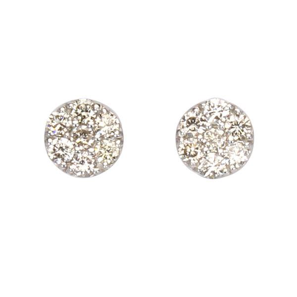 ピアス ダイヤモンド ダイヤ スタッドピアス 18金 k18 18k ホワイト 