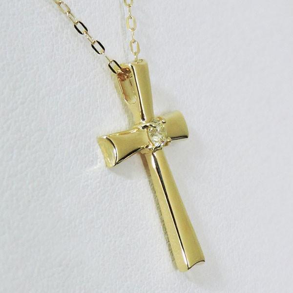 ペンダントネックレス 十字架 クロスデザイン ダイヤモンド k18 イエローゴールド メンズ 人気 プレゼント ギフト ご褒美 自分買い pu | ブランド登録なし | 04