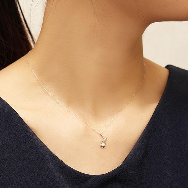ダイヤモンド ネックレス ダイヤ ダイヤネックレス 一粒 18金 k18 18k ホワイトゴールド メンズ 送料無料 4月誕生石 プレゼント 自分買い puの画像