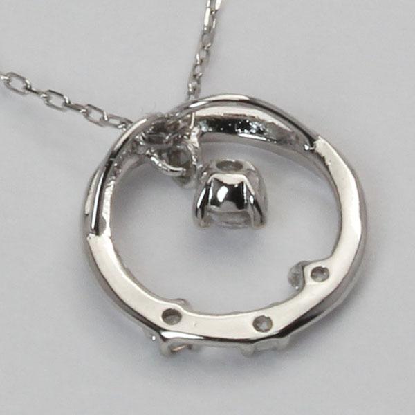 ダイヤモンドネックレス ダイヤモンド ネックレス ダイヤ ダイヤネックレス k18 18k 18金 ホワイトゴールド メンズ 送料無料 4月誕生石 プレゼント puの画像