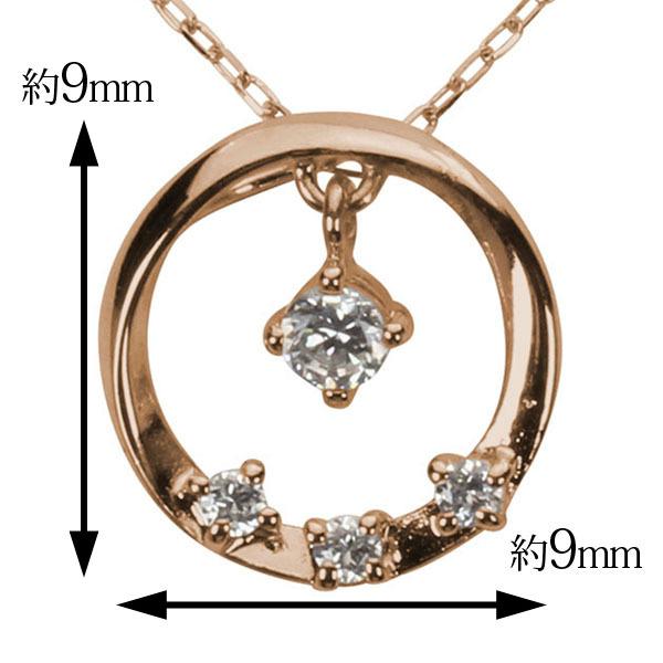 ダイヤモンドネックレス ダイヤモンド ネックレス ダイヤ ダイヤネックレス k18 18k 18金 ピンクゴールド メンズ 送料無料 4月誕生石 プレゼント 自分買い puの画像