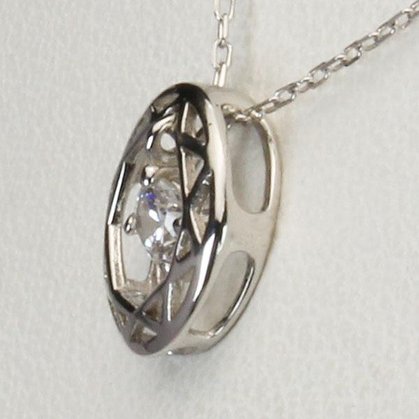 ダイヤモンドネックレス ダイヤモンド ネックレス ダイヤ ダイヤネックレス k18 18k 18金 ホワイトゴールド メンズ 送料無料 4月誕生石 プレゼント puの画像