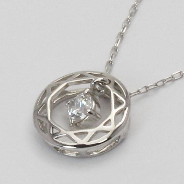 ダイヤモンドネックレス ダイヤモンド ネックレス ダイヤ ダイヤネックレス k18 18k 18金 ホワイトゴールド メンズ 送料無料 4月誕生石 プレゼント puの画像