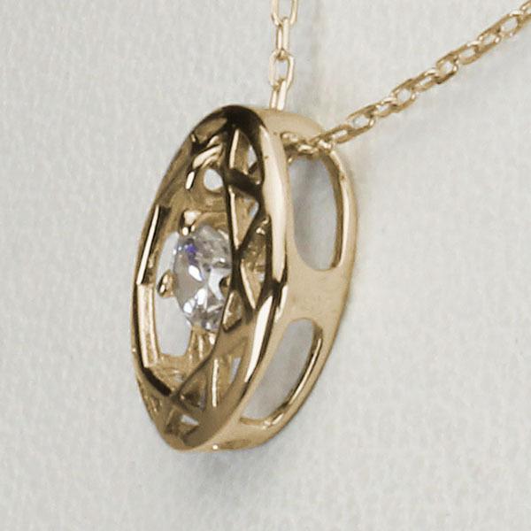 ダイヤモンドネックレス ダイヤモンド ネックレス ダイヤ ダイヤネックレス k18 18k 18金 イエローゴールド メンズ 送料無料 4月誕生石 プレゼント puの画像
