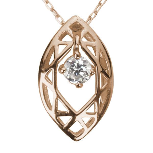 ダイヤモンドネックレス ダイヤモンド ネックレス ダイヤ ダイヤネックレス k18 18k 18金 ピンクゴールド メンズ 送料無料 4月誕生石 プレゼント 自分買い puの画像