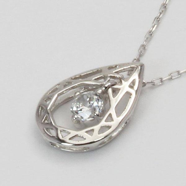 ダイヤモンドネックレス ダイヤモンド ネックレス ダイヤ ダイヤネックレス k18 18k 18金 ホワイトゴールド メンズ 送料無料 4月誕生石 プレゼント puの画像