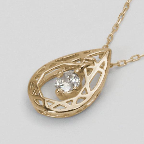 ダイヤモンドネックレス ダイヤモンド ネックレス ダイヤ ダイヤネックレス k18 18k 18金 イエローゴールド メンズ 送料無料 4月誕生石 プレゼント puの画像