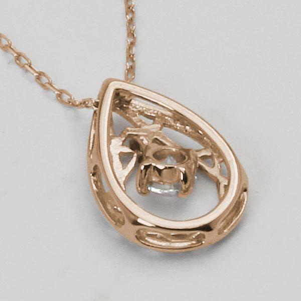 ダイヤモンドネックレス ダイヤモンド ネックレス ダイヤ ダイヤネックレス k18 18k 18金 ピンクゴールド メンズ 送料無料 4月誕生石 プレゼント 自分買い puの画像