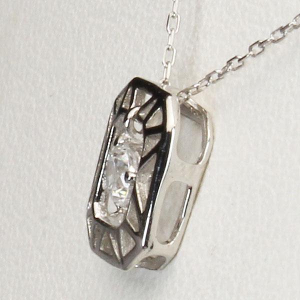 ダイヤモンドネックレス ダイヤモンド ネックレス ダイヤ ダイヤネックレス k18 18k 18金 ホワイトゴールド メンズ 送料無料 4月誕生石 プレゼント puの画像