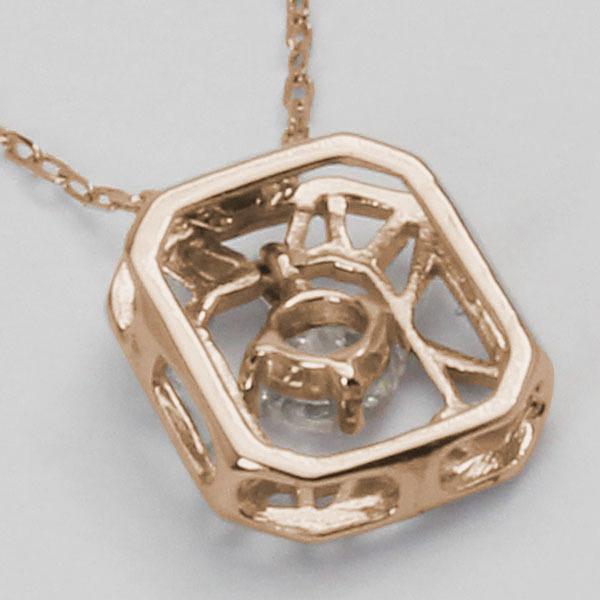 ダイヤモンドネックレス ダイヤモンド ネックレス ダイヤ ダイヤネックレス k18 18k 18金 ピンクゴールド メンズ 送料無料 4月誕生石 プレゼント 自分買い puの画像